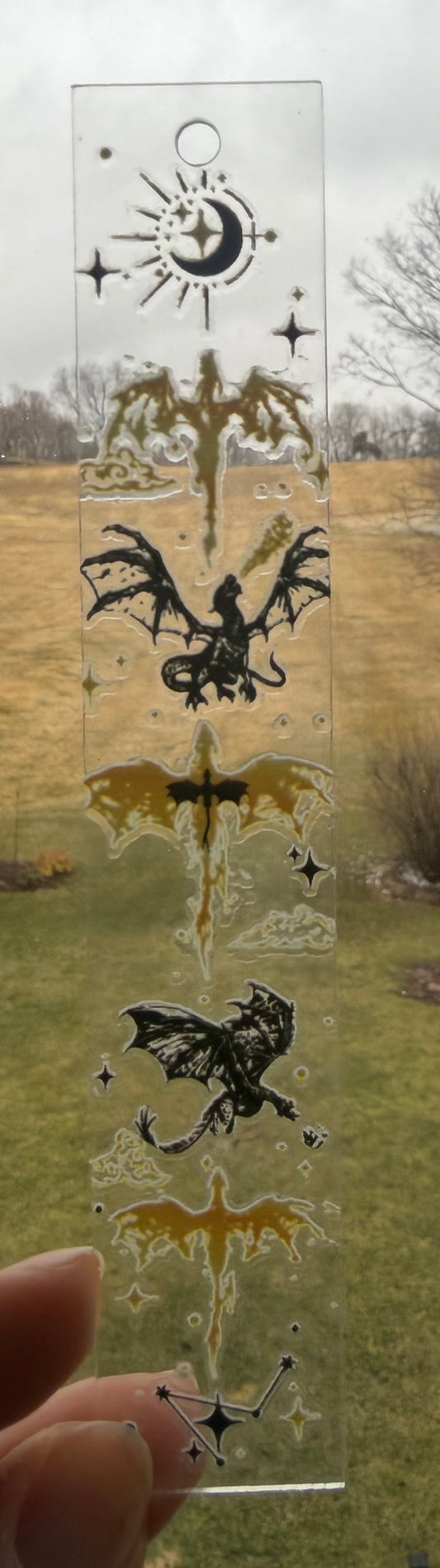 Acrylic Dragon Bookmark (Assorted)
