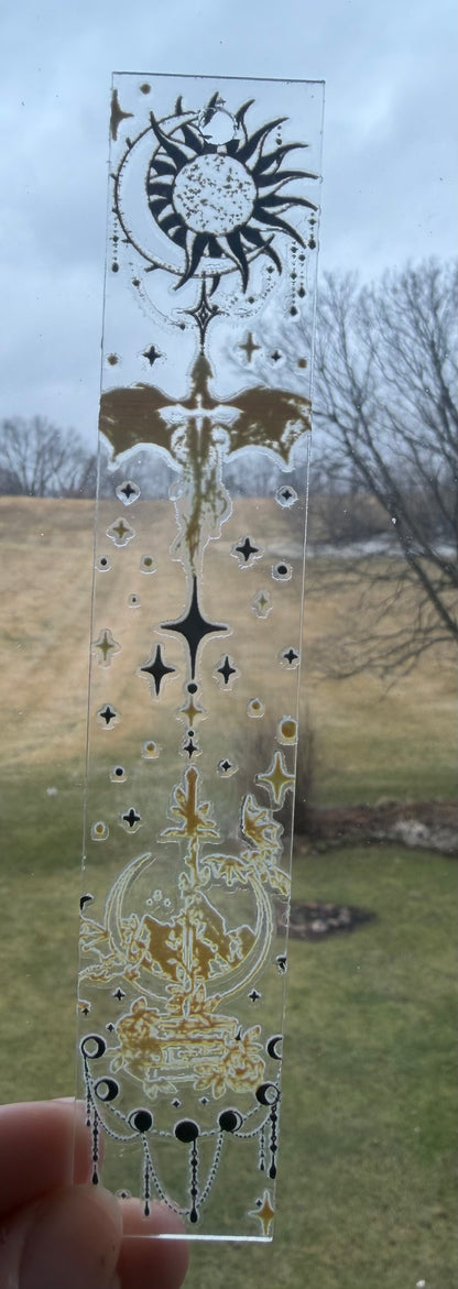 Acrylic Dragon Bookmark (Assorted)