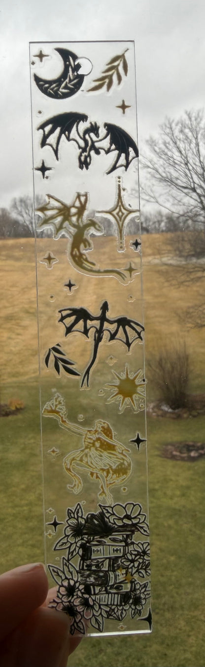 Acrylic Dragon Bookmark (Assorted)