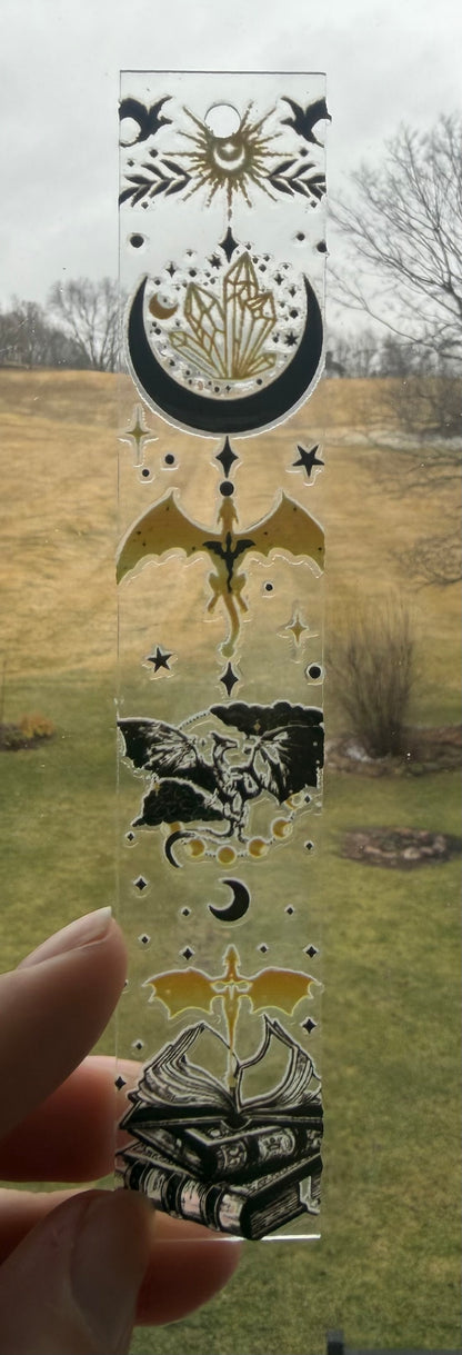 Acrylic Dragon Bookmark (Assorted)